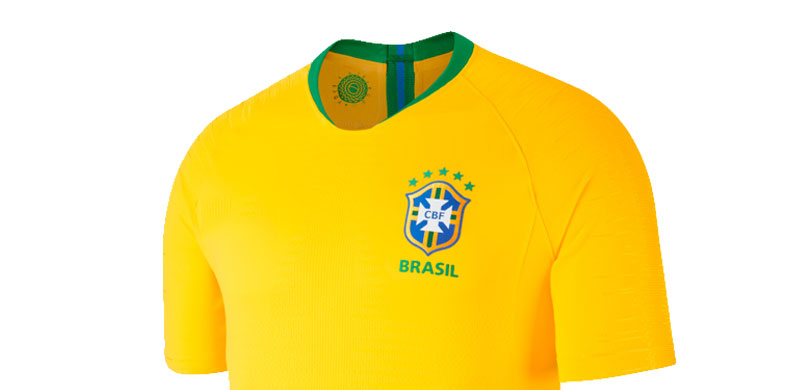 Áo Brazil World Cup 2018 - 2019 sân nhà màu vàng