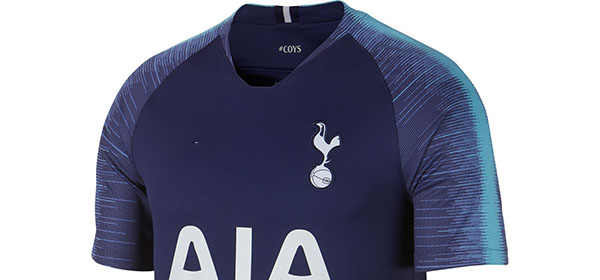 Phần tay áo mẫu áo sân khách Tottenham 2019