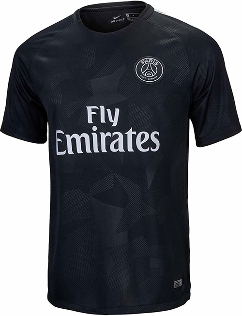 Áo Paris Saint Germain 2017-2018 mẫu 3 màu đen