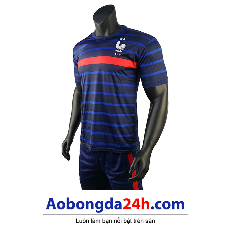 Áo bóng đá Pháp 2 sao mẫu mới 2018 - 2019 tại Aobongda24h