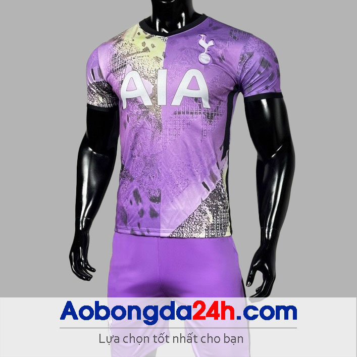 Áo đấu Tottenham 20212022 sân khách màu tím Aobongda24h