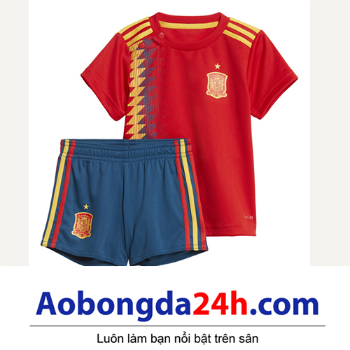 Quần áo thể thao trẻ em đội tuyển Tây Ban Nha 2018-2019 sân nhà