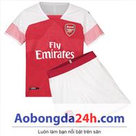 Quần áo thể thao trẻ em Arsenal 2018 sân nhà